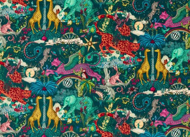 Emma Shipley fabric Mytica Green