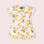 Dress Flora Button Through Cream