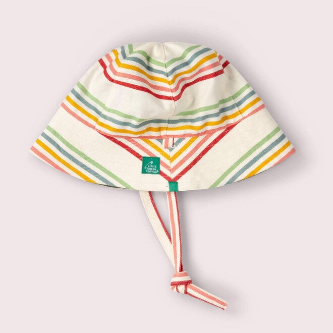 Sunhat Reversible Cream Rainbow