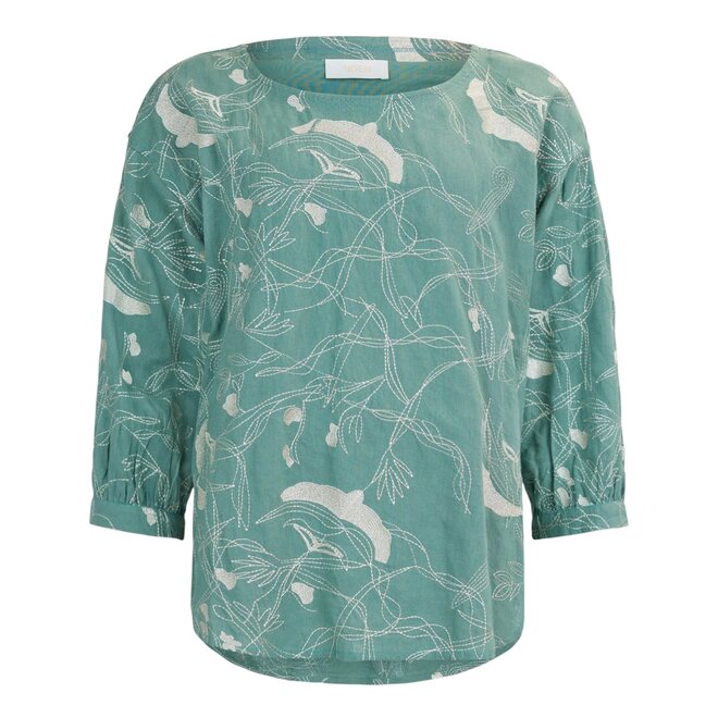Blouse Embroidered Green