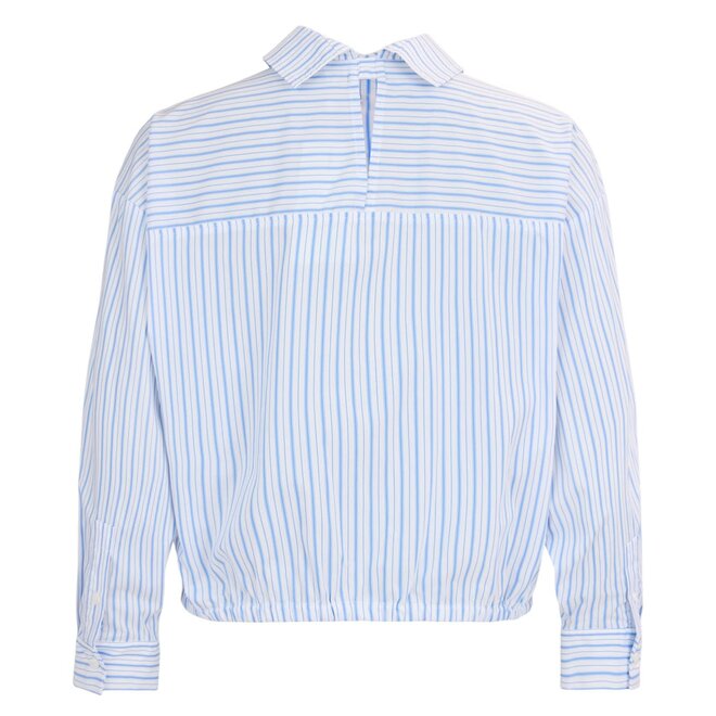 Shirt Long Sleeve Striped Blue & White