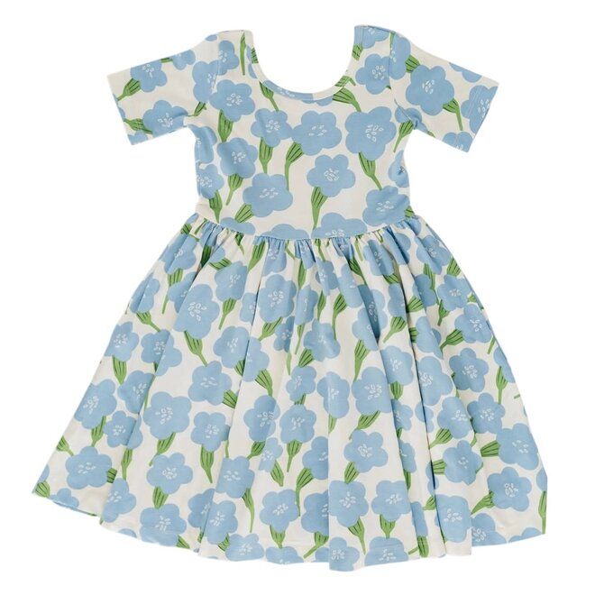 Dress Twirl in Blue Garden