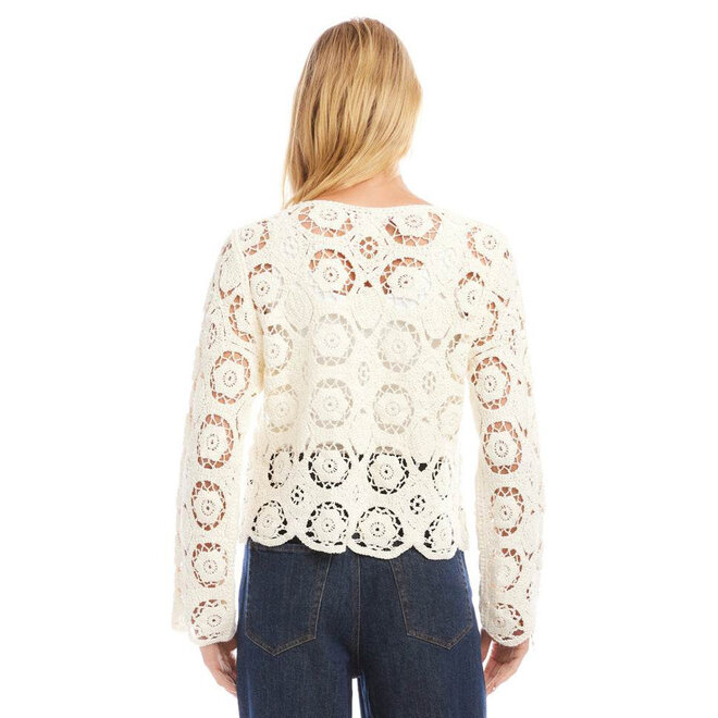 Jacket Crochet Soft Cream
