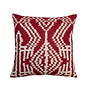 Pillow Ikat Red 18 x 18in
