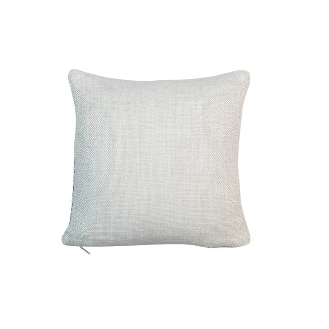 Mini Pillow Grey & White 11 x 11in