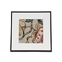 Framed Fabric Euphorbia Spring