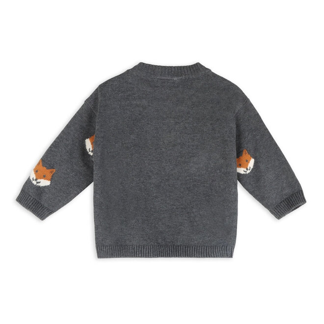 Knit Pullover Fox Charcoal