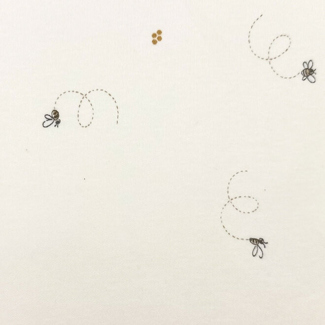 Swaddle Blanket Bee / Pewter