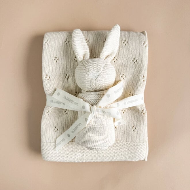 Blanket & Bunny Cream Set