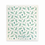 Swedish Dishcloth Mini Floral Green