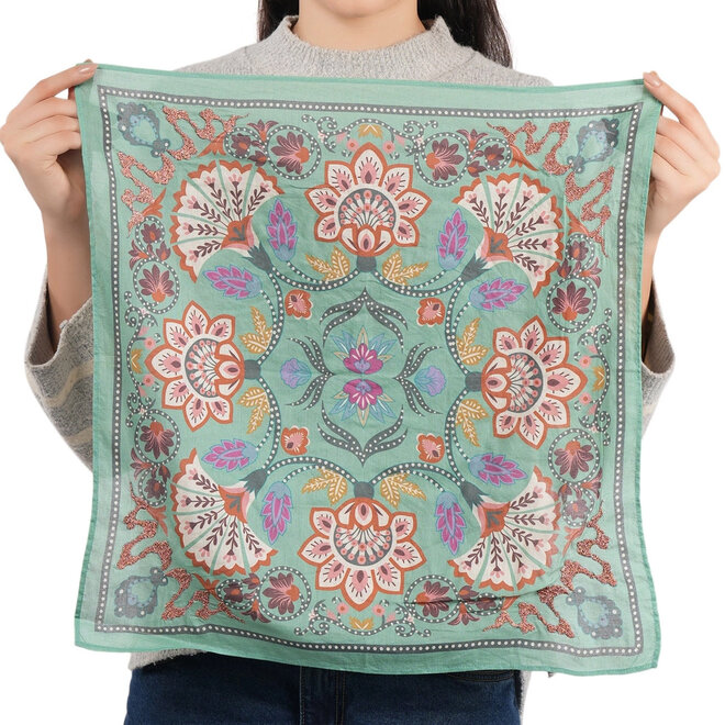 Bandana High Noon Floral Granite Green