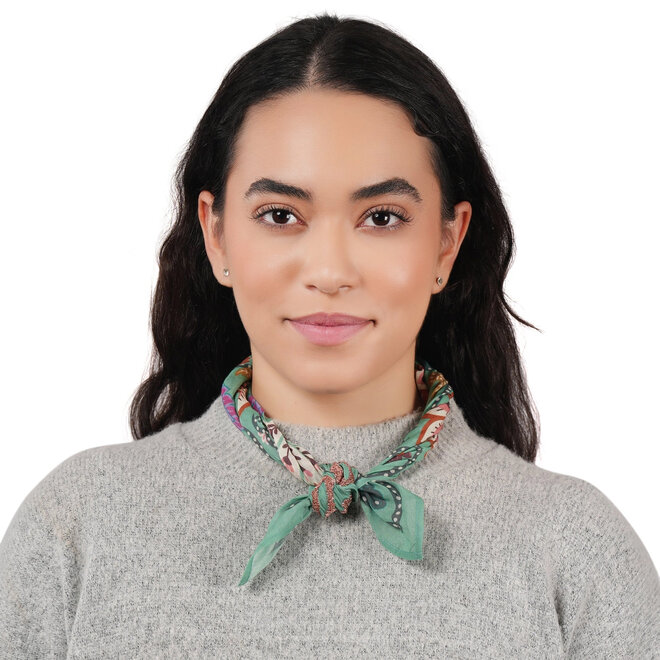 Bandana High Noon Floral Granite Green