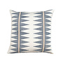 Pillow Geometric Navy Blue 18 x 18in