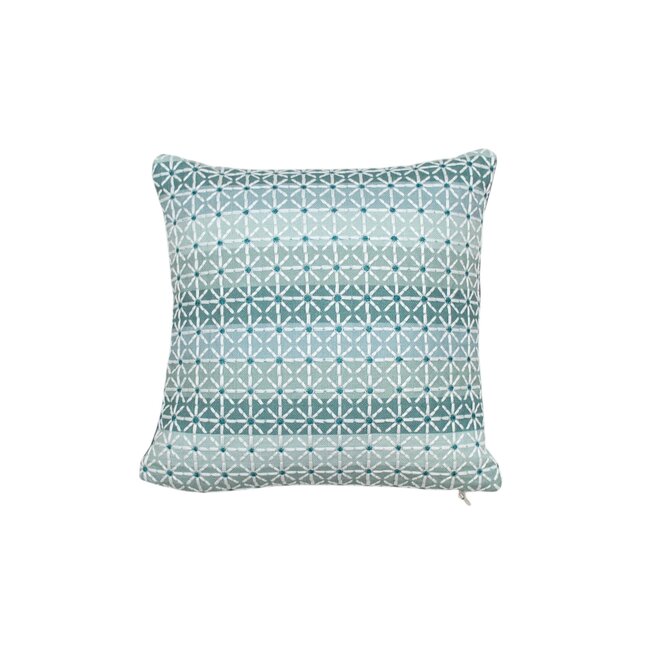 Mini Pillow Geometric Embroidered 10 x 10in