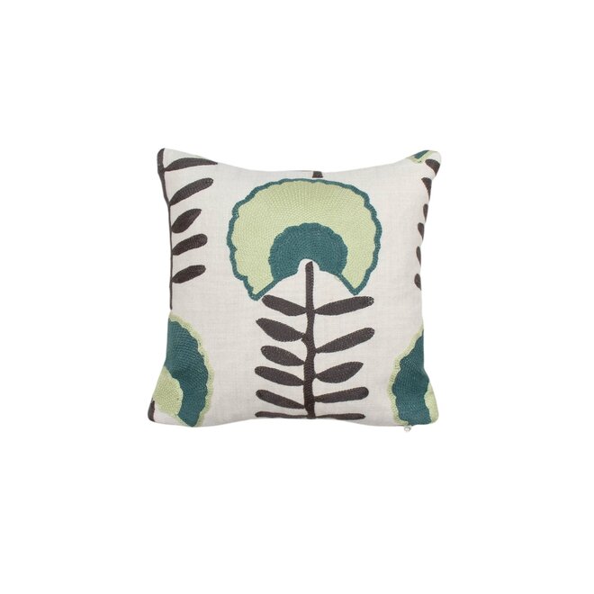 Mini Pillow Hopps Floral Loden 10 x 10in