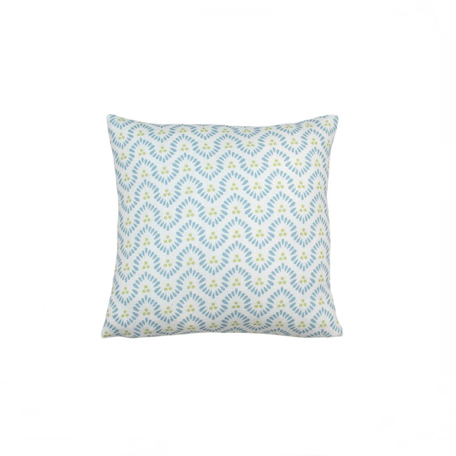 Mini Pillow Wynford Navy On White 12 x 12in