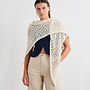 Shawl Castor Ecru