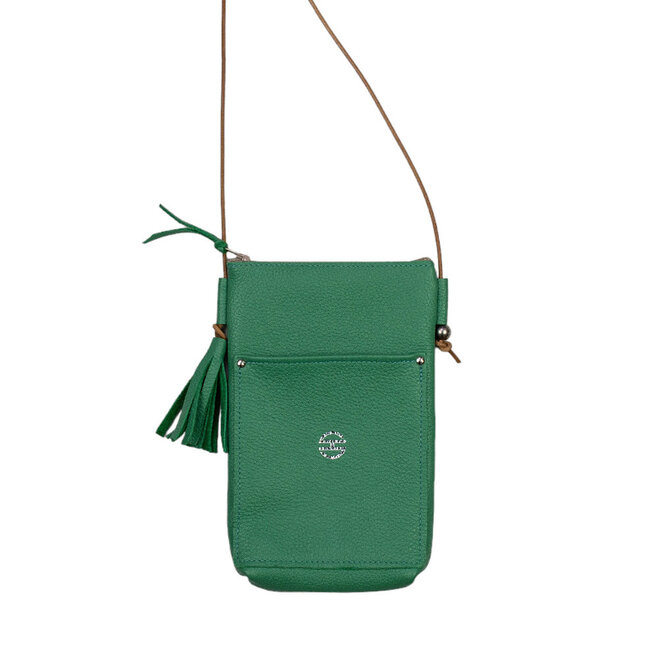 Leather Crossbody Bag Camino Grass Green