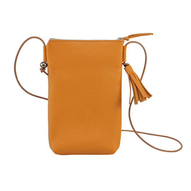 Leather Crossbody Bag Camino Marigold