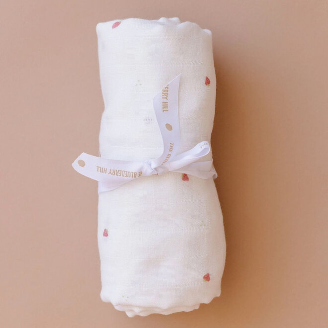 Swaddle Blanket Strawberry Pink