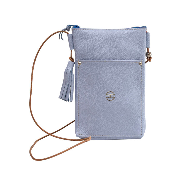 Leather Crossbody Bag Camino Lilac