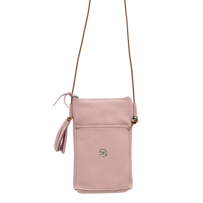 Leather Crossbody Bag Camino Periwinkle