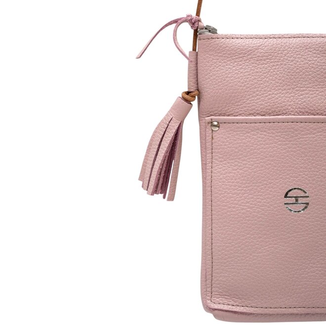 Leather Crossbody Bag Camino Periwinkle