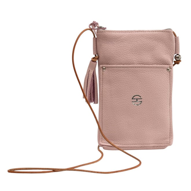 Leather Crossbody Bag Camino Periwinkle