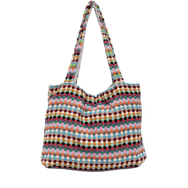 Tote Beach Bag Pom Pom