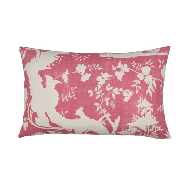 Pillow Chinoiserie Pink 14 x 22in