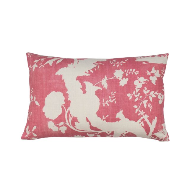 Pillow Chinoiserie Pink 14 x 22in