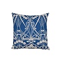 Pillow Ianthe Bloom Stencil Lapis 15 x 15in