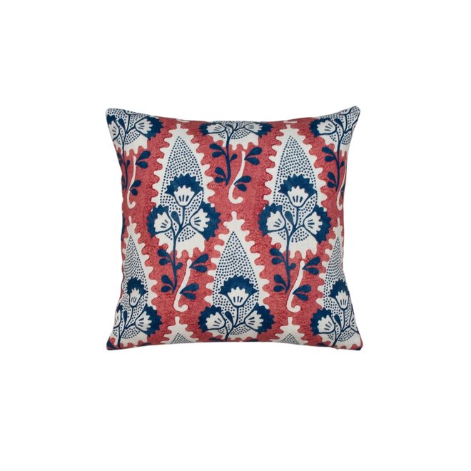 Mini Pillow Cornwall Red & Blue 12 x 12in