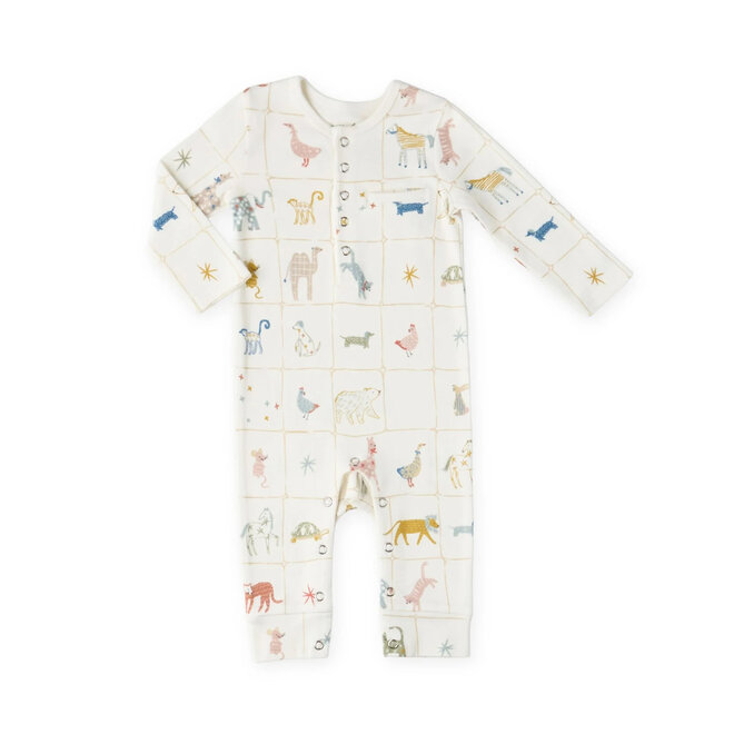 Henley Romper Animal Shuffle