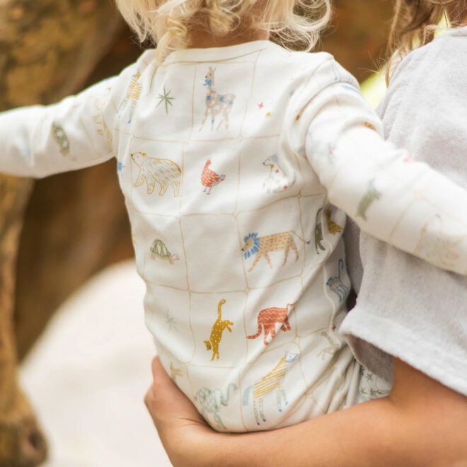 Henley Romper Animal Shuffle