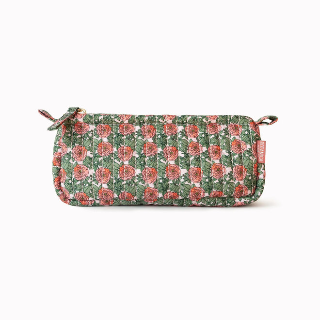 Pencil Pouch Quilted Rose