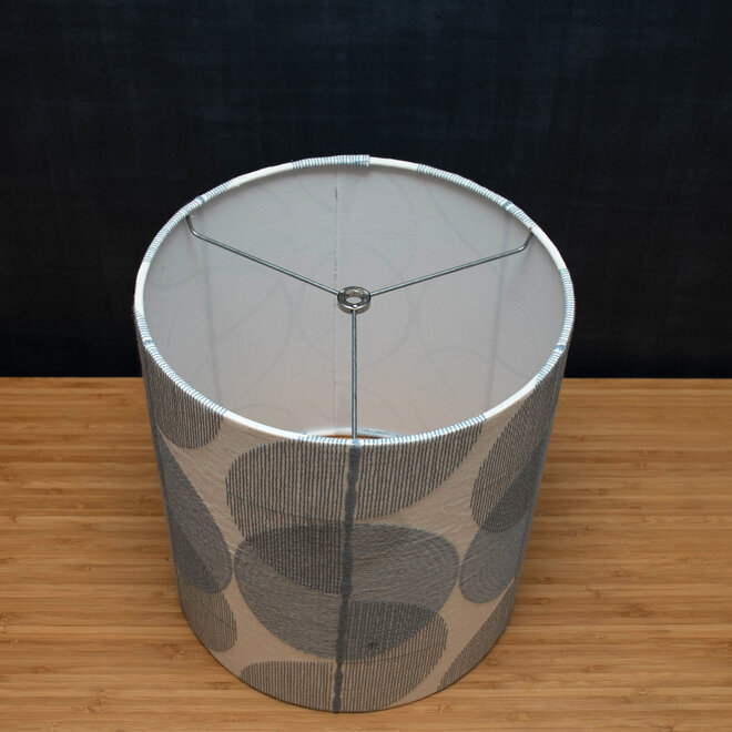 Fabric Lampshade Big Circles Blue 10"D x 10"H