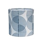 Fabric Lampshade Big Circles Blue 10"D x 10"H