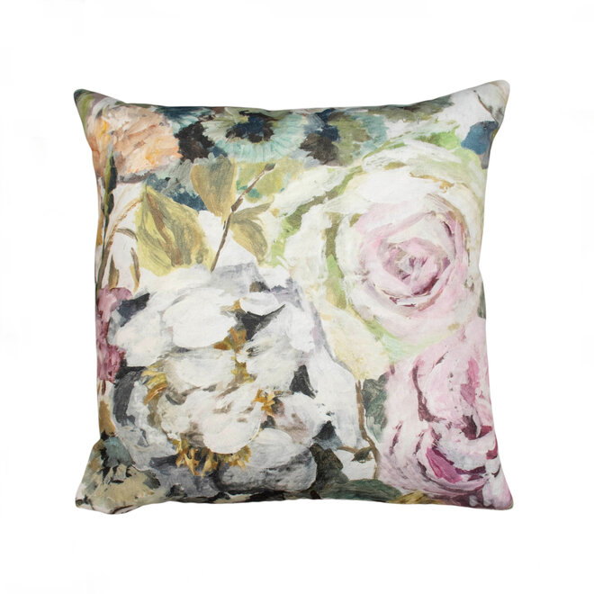 Pillow Painterly Garden 18 x 18in