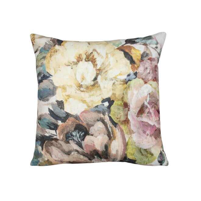 Pillow Painterly Garden 17 x 17in