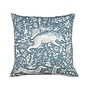 Pillow Woodland Toile Blue 18 x 18in 2