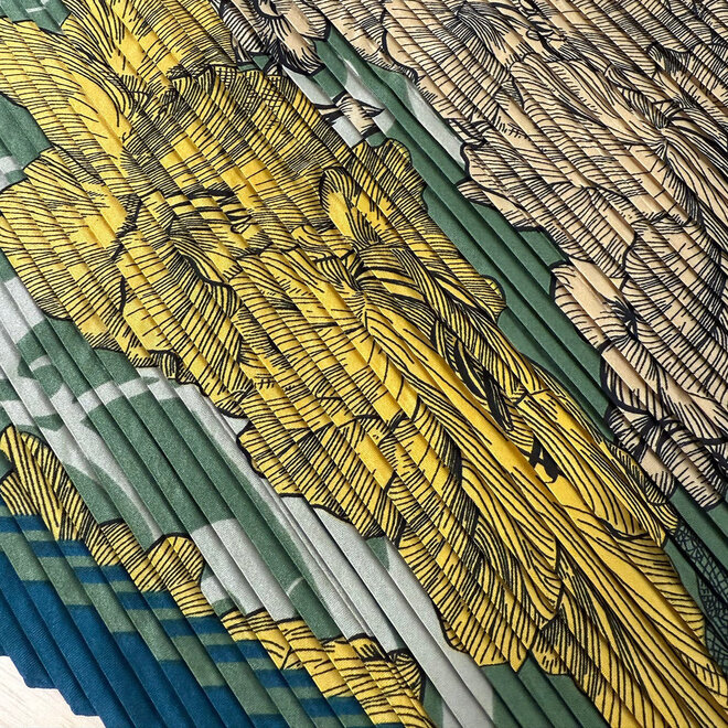 Scarf Becca Plissé Petit Teal