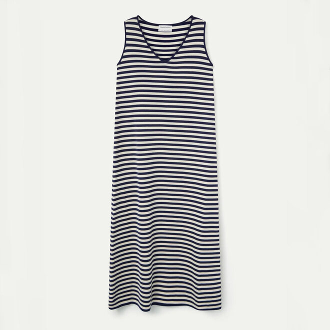 Long Dress Stripes Navy