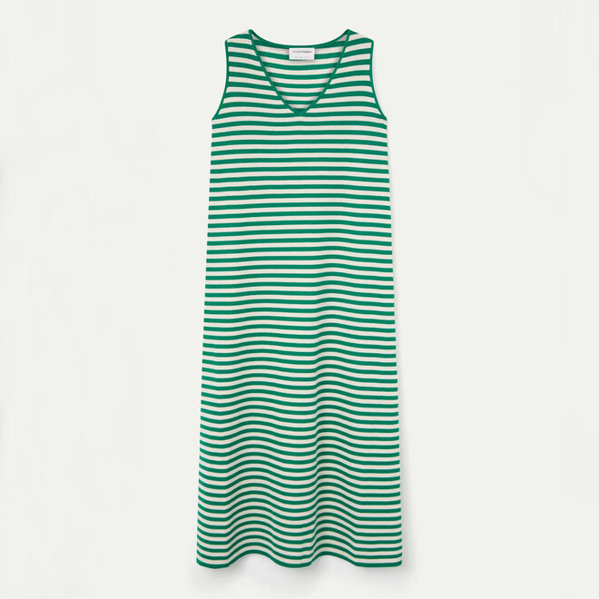Long Dress Stripes Green