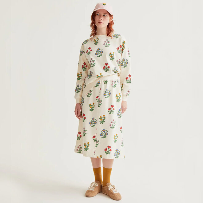 Midi Skirt Gardener Print