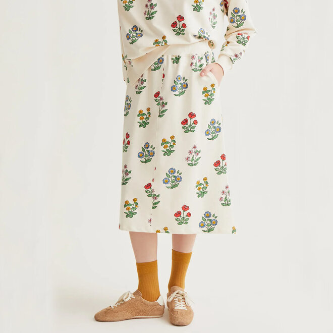 Midi Skirt Gardener Print