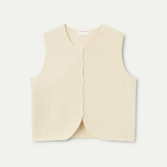 Knitted Vest Beige