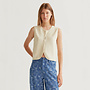 Knitted Vest Beige