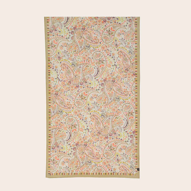 Scarf Paisley Design Olive
