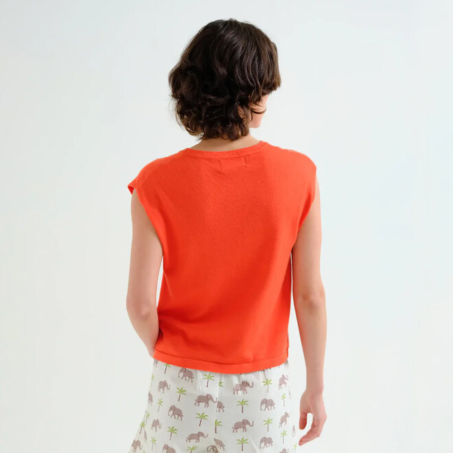 Knit Top Soft Orange